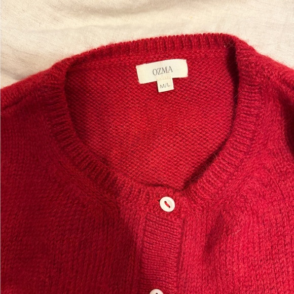 OZMA Everyday Cardigan in Red - Picture 6 of 8